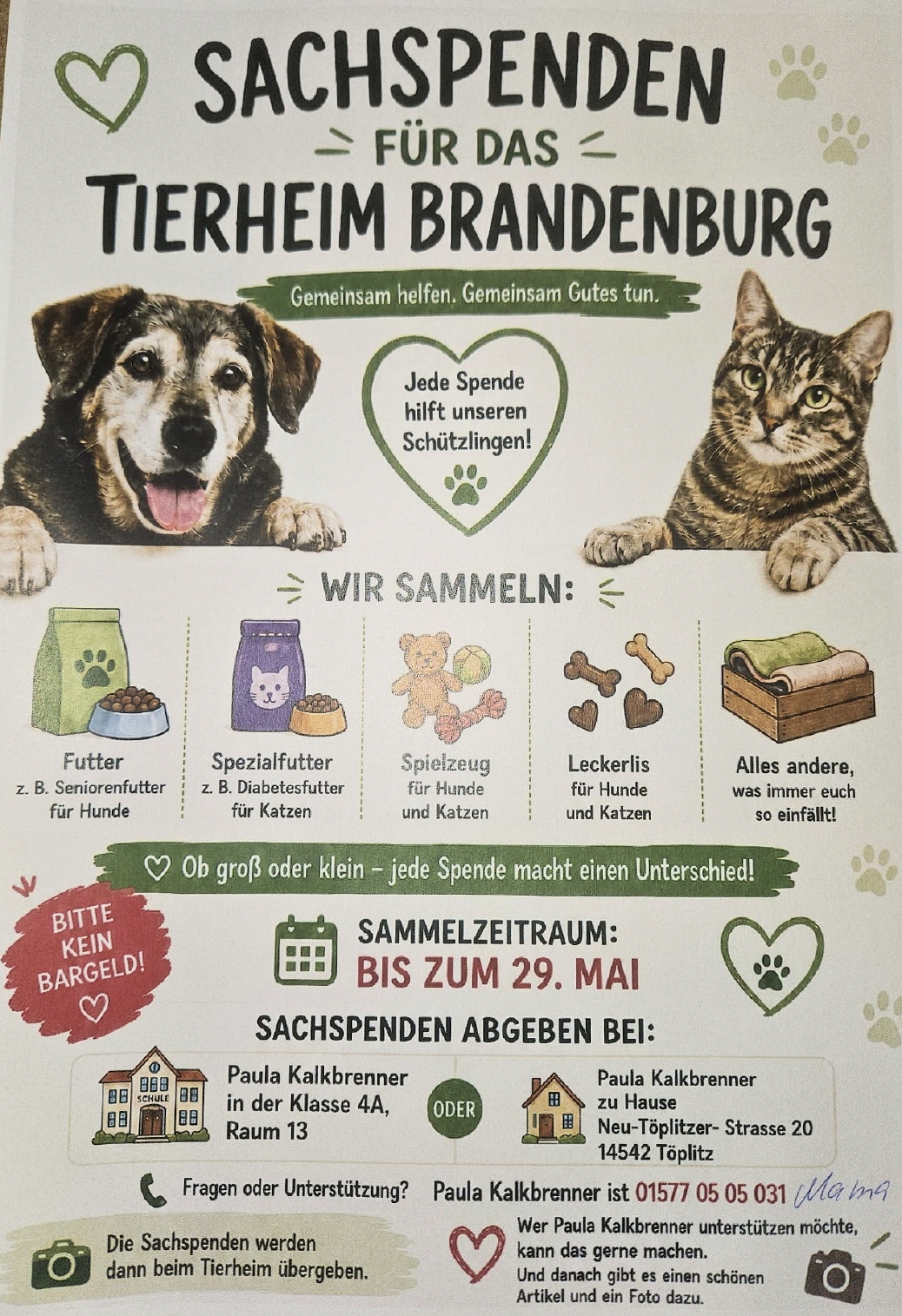 Fragen zur Unterst&uuml;tzung bei Paula aus T&ouml;plitz